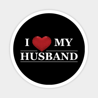 Wife - I love my husband Magnet